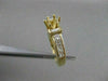 ESTATE 1.58CTW DIAMOND 18K YELLOW GOLD ENGAGEMENT RING SEMI MOUNT SETTING #20656