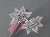 EXTRA LARGE 1.67CT DIAMOND 18KT WHITE GOLD 3D MULTI SHAPE FLOWER COCKTAIL RING