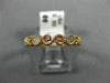 ESTATE .30CT DIAMOND 14K ROSE GOLD 3D 6 STONE FILIGREE INFINITY ANNIVERSARY RING