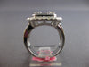 EXTRA LARGE 2.8CT DIAMOND 18KT WHITE GOLD ROUND & BAGUETTE HALO ANNIVERSARY RING