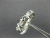 ESTATE .70CT ROUND & BAGUETTE DIAMOND 14KT WHITE GOLD ANNIVERSARY RING #18144