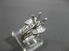 ESTATE WIDE .90CT DIAMOND 18KT WHITE GOLD 3D SEMI MOUNT ENGAGEMENT RING #18545