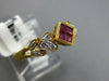 .45CT DIAMOND & AAA RUBY 18KT YELLOW GOLD PRINCESS & ROUND HEART FRIENDSHIP RING