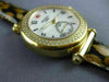 LARGE MICHELE CABER .58CT DIAMOND MOTHER OF PEARL STAINLESS STEEL CHEETAH WATCH