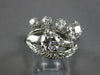 ANTIQUE WIDE 1.94CT OLD MINE DIAMOND 14KT WHITE GOLD 3D ART DECO ENGAGEMENT RING