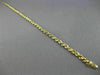 ESTATE 14KT YELLOW GOLD 3D CLASSIC ROPE LOBSTER LOCK CHAIN BRACELET 3mm #26014