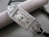 ANTIQUE LARGE 1.72CTW EURO MINE CUT DIAMOND PLATINUM DECO MECHANICAL WATCH #2584
