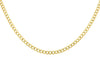 ESTATE 14KT YELLOW GOLD CLASSIC OVAL CURB LINK CHAIN NECKLACE WITH LOBSTER CLASP