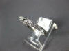 ESTATE .08CT DIAMOND 18K WHITE GOLD MULTI LEAF FILIGREE WEDDING ANNIVERSARY RING