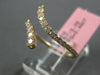 ESTATE .45CT DIAMOND 14K YELLOW GOLD CLASSIC ROUND JOURNEY CRISS CROSS LOVE RING