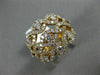 ESTATE LARGE 2.09CT ROUND DIAMOND 18KT ROSE GOLD 3D MULTI ROW INFINITY LOVE RING