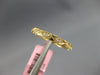 ESTATE .11CT DIAMOND 14K YELLOW GOLD CLASSIC ROUND FILIGREE TRIANGULAR LOVE RING