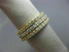 ESTATE WIDE 2.04CT DIAMOND 14KT WHITE & YELLOW GOLD 3D ETERNITY ANNIVERSARY RING
