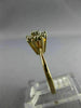 ESTATE .30CT ROUND DIAMOND 14K YELLOW GOLD CLASSIC CLUSTER STAR LOVE RING #23984