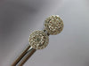 ESTATE .50CT DIAMOND 14KT WHITE GOLD 3D CLASSIC CLUSTER HALO STUD EARRINGS