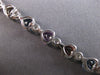 LARGE 14.01CT DIAMOND & AAA MULTI COLOR SAPPHIRE 18KT WHITE GOLD TENNIS BRACELET