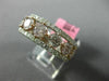 ESTATE WIDE 2.51CT WHITE & PINK DIAMOND 18KT WHITE & ROSE GOLD ANNIVERSARY RING