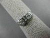 ANTIQUE .42CT OLD MINE DIAMOND 14KT WHITE GOLD 3 STONE FILIGREE RING #9019