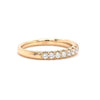 .49CT DIAMOND 18KT YELLOW GOLD ROUND 3MM SEMI ETERNITY WEDDING ANNIVERSARY RING