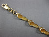 ESTATE 14KT YELLOW GOLD 3D CLASSIC 5MM MULTI SLIPPER FUN LOVE BRACELET #27918