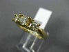 ESTATE 1.0CT DIAMOND 14KT YELLOW GOLD 3D CLASSIC ROUND 3 STONE ENGAGEMENT RING