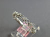.24CT DIAMOND 14KT WHITE GOLD 3D 7 STONE FILIGREE MATTE & SHINY ANNIVERSARY RING