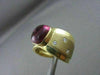 ESTATE LARGE 5.15CT DIAMOND & AAA TOURMALINE 14K YELLOW GOLD COCKTAIL RING 17219