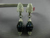 EXTRA LARGE 27.25CT DIAMOND & SAPPHIRE 18KT WHITE GOLD CLIP ON HANGING EARRINGS