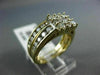 LARGE 1.54CT ROUND DIAMOND & AAA SAPPHIRE 14K YELLOW GOLD 3D ENGAGEMENT RING SET