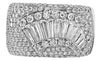 EXTRA LARGE 2.70CT DIAMOND 18KT WHITE GOLD 3D ROUND & BAGUETTE ANNIVERSARY RING