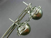 ESTATE LARGE .60CT DIAMOND & AAA TAHITIAN PEARL 18KT WHITE GOLD CLIP ON EARRINGS