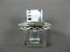 ANTIQUE .43CT DIAMOND 18KT WHITE GOLD 3D FILIGREE ETERNITY WEDDING RING #6278