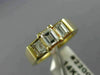 ANTIQUE .76CT ASSCHER DIAMOND 14KT YELLOW GOLD PAST PRESENT FUTURE RING #22009