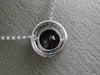 ESTATE LARGE 2.54CT DIAMOND & AAA GARNET 14K WHITE GOLD CLASSIC ROUND NECKLACE