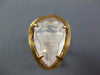 ESTATE 1.47CT AAA PINK QUARTZ 14KT ROSE GOLD 3D PEAR SHAPE SOLITAIRE FUN RING