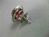 ESTATE LARGE 8.05CT DIAMOND & CABOCHON TOURMALINE 14KT WHITE GOLD HALO EARRINGS