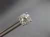 ESTATE LARGE .80CT DIAMOND 14KT WHITE GOLD 3D CLUSTER INVISIBLE STUD EARRINGS