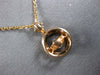ESTATE .33CT DIAMOND 14KT ROSE GOLD SOLITAIRE HALO DANCING LOVE FLOATING PENDANT