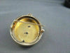 ANTIQUE LARGE 14KT YELLOW & ROSE GOLD FLOWER PEARL PENDANT BROOCH W/ CHAIN #1639