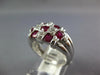 1.83CT DIAMOND & AAA RUBY 14KT WHITE GOLD 3D OVAL & ROUND WOVEN ANNIVERSARY RING