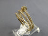 ESTATE WIDE .71CT DIAMOND 14KT YELLOW GOLD 3D CLASSIC CRISS CROSS NAIL FUN RING
