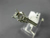 ESTATE WIDE .51CT DIAMOND 14K WHITE GOLD FLOWER SEMI MOUNT ENGAGEMENT RING 22187