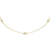 ESTATE .75CT DIAMOND 14KT YELLOW GOLD 3D CLASSIC BY THE YARD LOVE NECKLACE