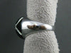 ESTATE LARGE .40CT DIAMOND & AAA ONYX 18KT WHITE GOLD COCKTAIL RING 17mm