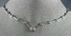 ESTATE 1.05CT DIAMOND 14KT WHITE GOLD 3D CLASSIC LINE BEZEL NECKLACE #21542