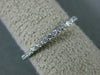 ESTATE .63CT ROUND DIAMOND 14K WHITE GOLD SHARED PRONG ETERNITY BAND RING #22354