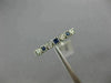 .34CT DIAMOND & AAA SAPPHIRE 14K WHITE GOLD FILIGREE MILGRAIN ANNIVERSARY RING
