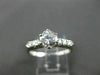 ANTIQUE .81CT OLD MINE DIAMOND SOLITAIRE PLATINUM ENGAGEMENT RING FG VVS #21014