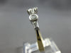 ESTATE .88CT DIAMOND 14KT 2 TONE GOLD 3D ROUND & BAGUETTE ENGAGEMENT RING #27991