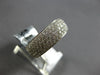 LARGE 2.70CT DIAMOND 18KT WHITE GOLD 3D MULTI ROW PAVE ETERNITY ANNIVERSARY RING